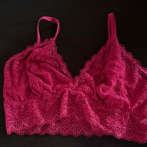 Soma Fuchsia Lace Bralette